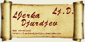 LJerka Đurđev vizit kartica